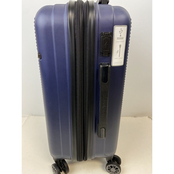 Brookstone 21” Expandable Carry-On Hardside Spinner Suitcase Luggage NWT - Picture 2 of 9